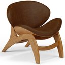 Ver imagem 1 de Poltrona Decorativa Orgânica Sala Living Kadosh L02 Couríssimo Marrom