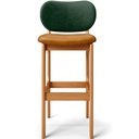 Ver imagem 6 de Kit 3 Banquetas Alta Bar Cozinha Jantar Betta L02 Imbuia Couríssimo Whisky Facto Verde - Lyam