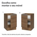 Ver imagem 4 de Balcão de Cozinha 50cm 1 Porta (sem Tampo) Rustic Glamy Madesa