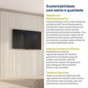 Ver imagem 7 de Painel Ripado para TV até 86 Polegadas Planejado 280x230cm Aruá CabeCasa MadeiraOriginals Off White