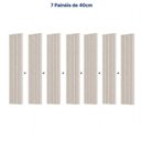 Ver imagem 5 de Painel Ripado para TV até 86 Polegadas Planejado 280x230cm Aruá CabeCasa MadeiraOriginals Off White