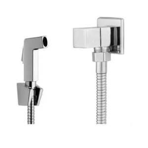 Duchinha Higiênica Lavabo 1/4 de Volta Acabamento Quadrado Brilhante