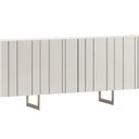 Ver imagem 2 de Buffet Aparador 100% MDF 4 Portas Frisado 180cm Pés em Metal Champanhe Luna