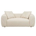 Ver imagem 5 de Sofá Living 3 Lugares 180cm Sumiê Bouclé Off White - Nexta Casa