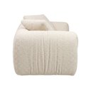 Ver imagem 3 de Sofá Living 3 Lugares 180cm Sumiê Bouclé Off White - Nexta Casa