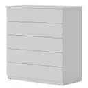 Ver imagem 4 de Comoda para Quarto 5 Gavetas Compacta Cinza