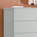 Ver imagem 6 de Comoda para Quarto 5 Gavetas Compacta Cinza