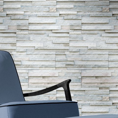 Papel de Parede Adesivo Pedra Mármore Cinza Autocolante Sala Quarto