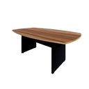 Ver imagem 2 de Mesa de Reunião Orgânica 270cm x 110cm Pés Painel Escritório F5 Office Cor:Nogal com Preto