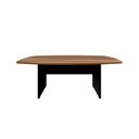Ver imagem 4 de Mesa de Reunião Orgânica 270cm x 110cm Pés Painel Escritório F5 Office Cor:Nogal com Preto