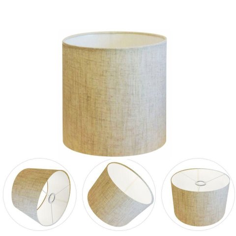 Cúpula para Abajur e Luminária Cp-8010 25x25cm Bocal Europeu Rústico-Bege Vivare Brasil Ilumina
