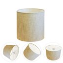 Ver imagem 1 de Cúpula para Abajur e Luminária Cp-8010 25x25cm Bocal Europeu Rústico-Bege Vivare Brasil Ilumina