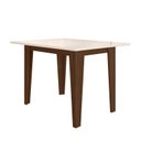Ver imagem 4 de Conjunto Mesa de Jantar Kate 120cm Vidro 4 Cadeiras Jade Revestidas em Suede Amêndoa/Off White