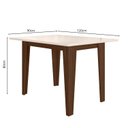 Ver imagem 3 de Conjunto Mesa de Jantar Kate 120cm Vidro 4 Cadeiras Jade Revestidas em Suede Amêndoa/Off White