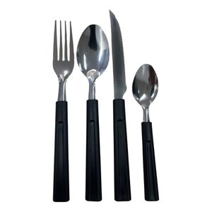 Conjunto de Talheres Fratelli Monaco 25 Peças C/ Organizador Preto