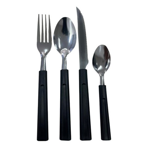 Conjunto de Talheres Fratelli Monaco 25 Peças C/ Organizador Preto