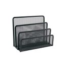 Ver imagem 1 de Organizador de Mesa Papeis Quadruplo Preto Kawaii