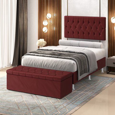 Kit Painel Centaurus 160 e Calçadeira Sagitarius Veludo Aradecor