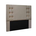Ver imagem 1 de Cabeceira Genova Cama Box Queen 160cm Linho Rustico Areia - SSX Multicoisas