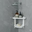 Ver imagem 5 de Prateleira Cantoneira Suporte Porta Shampoo Banheiro Multi Branco