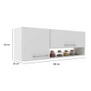 Ver imagem 4 de Armário Aéreo Alana 120cm 2 Portas Branco - J Carvalho