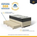 Ver imagem 5 de Cama Box com Colchão de D33 Iso 3000 Gazin + Auxiliar de Espuma Unique Solteiro 88cm