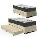 Ver imagem 1 de Cama Box com Colchão de D33 Iso 3000 Gazin + Auxiliar de Espuma Unique Solteiro 88cm