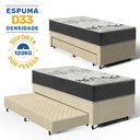 Ver imagem 3 de Cama Box com Colchão de D33 Iso 3000 Gazin + Auxiliar de Espuma Unique Solteiro 88cm