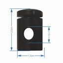 Ver imagem 4 de Kit-10 Desviador de Cabo Para Lustres e Pendentes e Luminária MD-6005/10 - Preto