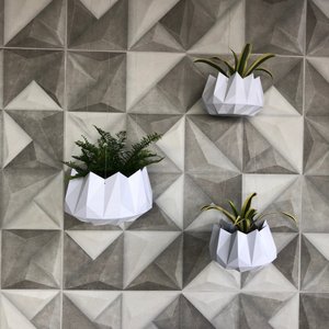 Vaso Dobradura - suspenso - G - Branco