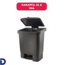 Ver imagem 3 de Lixeira com Pedal 25l Haus Preta Design e Alta Qualidade