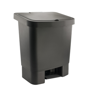 Lixeira com Pedal 25l Haus Preta Design e Alta Qualidade
