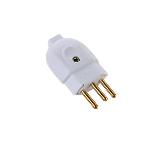 Kit 4 Plugue Macho 2p+t 10 a 250 V Tramontina Branco