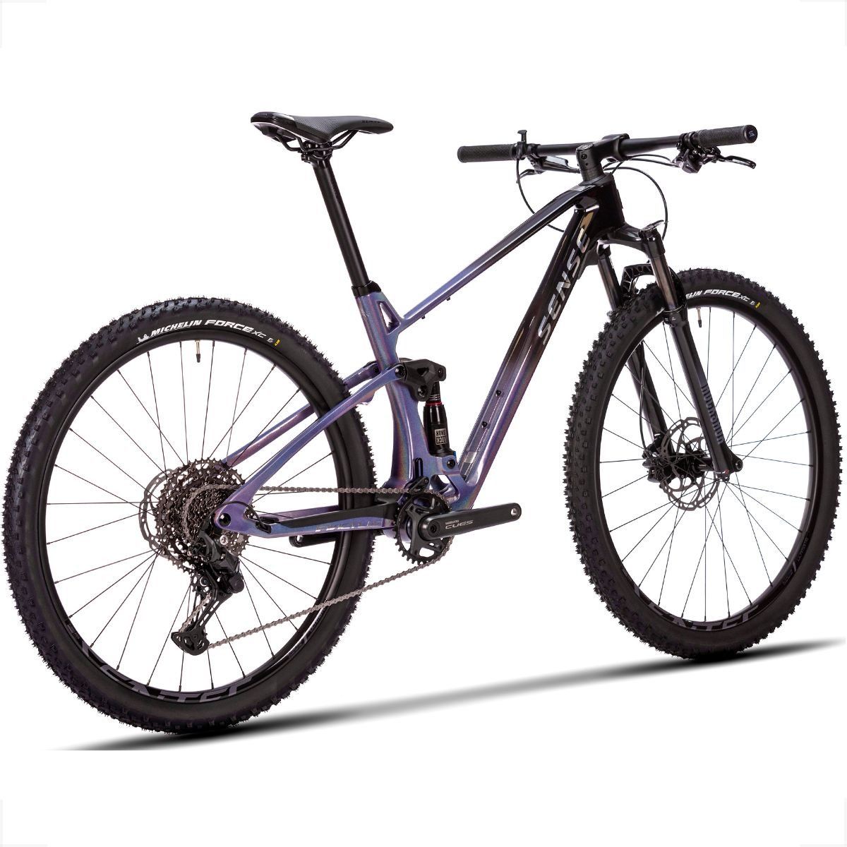 Bicicleta Full Sense Invictus Sport Carbono Shimano Cues:roxo+preto/17 - 3