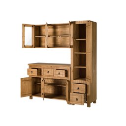 Conjunto de Cozinha 03 Portas em Madeira Maciça - 1