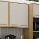 Ver imagem 2 de Armário Aéreo para Cozinha 2 Portas 80cm Torino Valdemóveis Cinamomo/off White