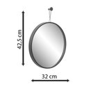 Ver mais imagens de Espelho Decorativo Short Strip Branco Alça Corrente 30 cm Redondo Branco, 30 cm