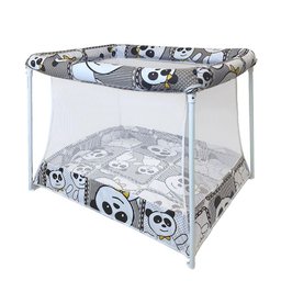 Cercado Infantil para Bebê Galzerano Trentino até 13kg Panda - Panda - 1