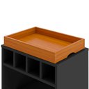 Ver imagem 5 de Aparador Adega Bar Bandeja Removível de Mdf 1 Prateleira e Nichos