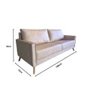 Ver imagem 3 de Sofá Classic em Corino Moderno Sala Recepção Escritório Hall:tabaco