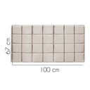 Ver imagem 2 de Painel Estofado Luxo Clara 100cm Solteiro para Cama Box Suede Bege - Gat Magazine