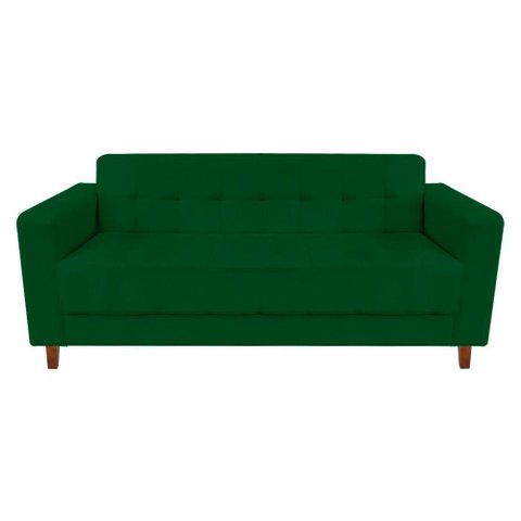 Sofá 3 Lugares Arezzo Suede Verde