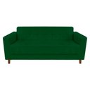 Ver imagem 1 de Sofá 3 Lugares Arezzo Suede Verde