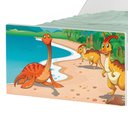 Ver imagem 2 de Cama Mini Cama Dinossauro com Grade de Proteção MDF Branco Cambel Móveis