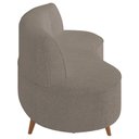 Ver imagem 7 de Sofá 2 Lugares para Sala Living 135cm Pés Palito Korah K04 Bouclê Bege Escuro - Mpozenato