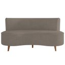 Ver mais imagens de Sofá 2 Lugares para Sala Living 135cm Pés Palito Korah K04 Bouclê Bege Escuro - Mpozenato