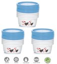 Ver imagem 1 de Kit Mini Potes Redondo Plástico Prime 270ml Galinha Angola 15 Peças - Ercaplast