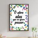 Ver imagem 1 de Quadro Ô Abre Alas Que Eu Quero Passar 33x24cm - com vidro:Madeira preta