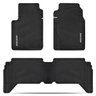 Jogo Tapete Borracha 3 Peças Preto Hilux Cabine Dupla 2016 - 1