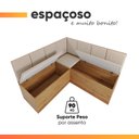 Ver mais imagens de Canto Alemão com Baú Linho Liebe Viero